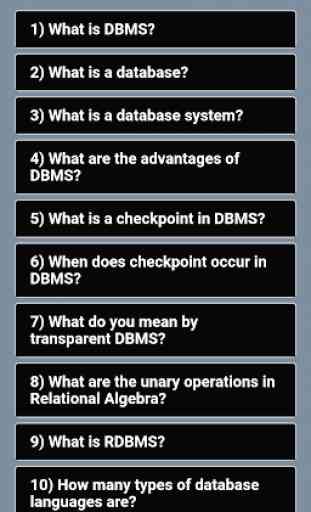 DBMS interview questions 1