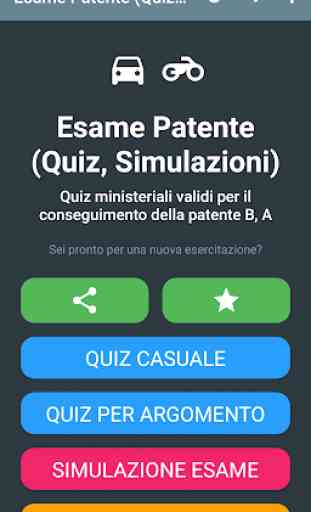 Esame Patente 2020 (Quiz, Simulazioni) 1