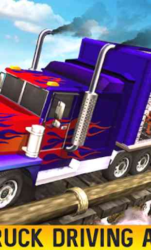 Farm Animal Transport Truck Driving Games: Offroad 1