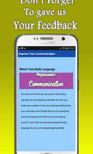Improve your Communication 4