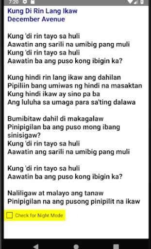 Kung Di Rin Lang Ikaw Lyrics 1