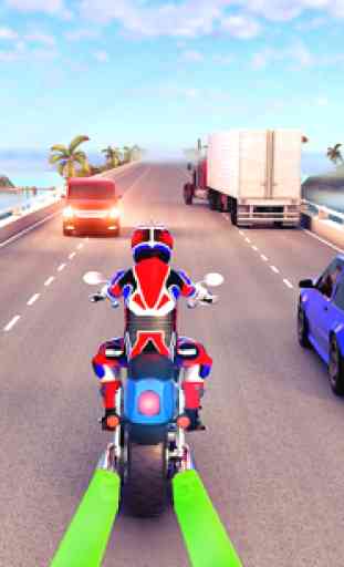 Light Bike Racer Highway Rider Traffic Racing Game 1