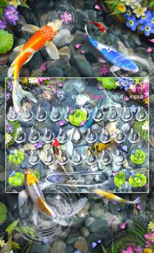Lively 3D Koi Fish Keyboard 2