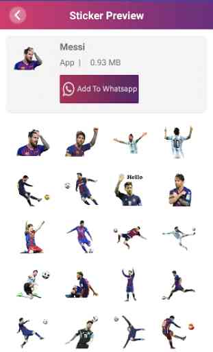 Messi Stickers For Whatsapp 2