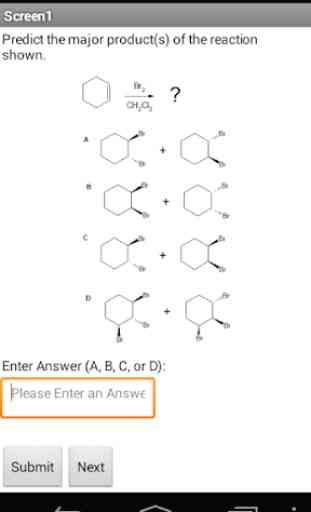 Organic Chem 1 Quiz - Addition 2