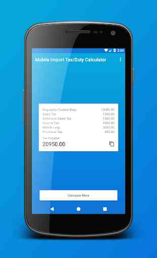 Pakistan Customs Mobile Import Tax Calculator 2