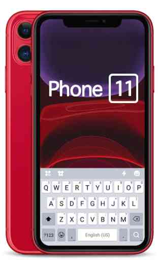 Red Phone 11 Keyboard Theme 2