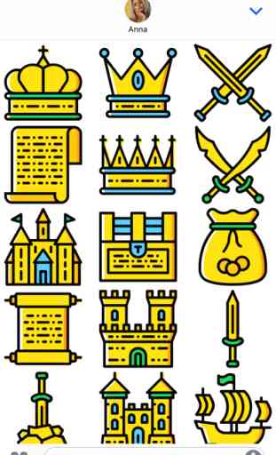 The Medieval: Golden Era Emoji Stickers Limited 3