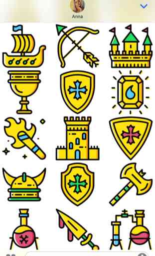 The Medieval: Golden Era Emoji Stickers Limited 4
