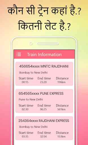 Train Live Location, PNR Status : Rail Info 4