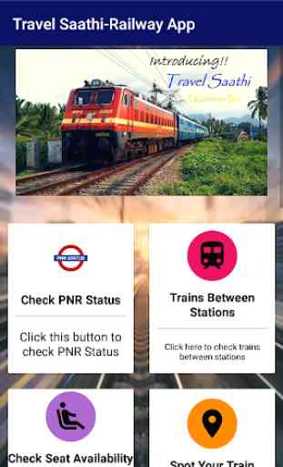 TravelSaathi-A Indian Railway App 2