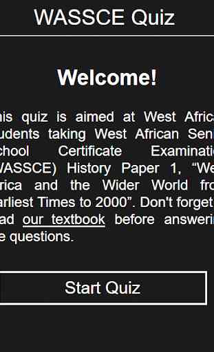 WASSCE History Quiz 2