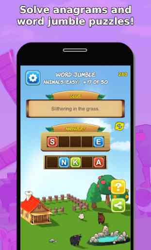 Word Jumble Farm: Anagram and Word Scramble Game 3