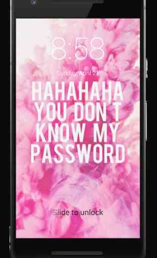 You Dont Know My Password HD Lock Screen 3