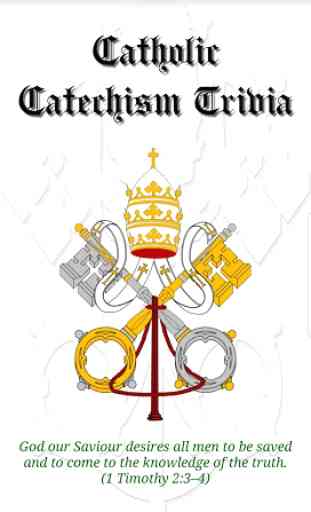 Catholic Catechism Trivia 1