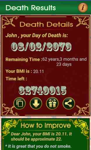 Death Date Calculator Clock Life Prediction Timer 3
