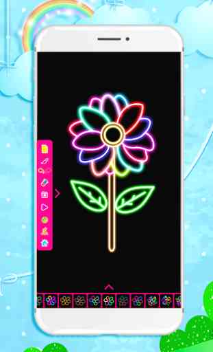 Doodle Glow: Draw Neon Art and Add Cute Stickers 2
