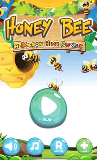 Honey Bee: Hexagon Hive Puzzle 1