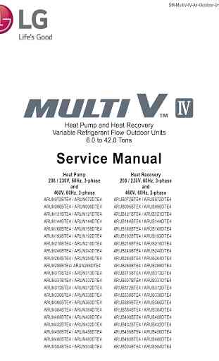 LG multi V - PDF book reader, service manual 1