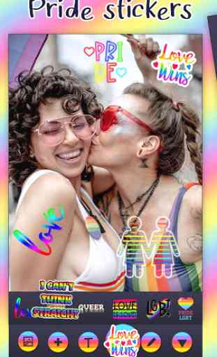 LGBT Pride Stickers – Love Photo Editor With Text 1