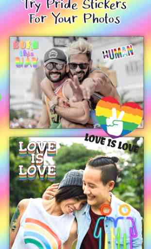 LGBT Pride Stickers – Love Photo Editor With Text 3