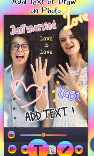 LGBT Pride Stickers – Love Photo Editor With Text 4