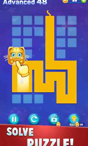 Line Puzzle: Funny Cats 1