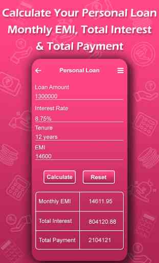 Loan EMI Calculator : Mortgage Calculator 3