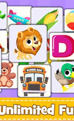Memory Game for Kids : Animals, Preschool Learning 4