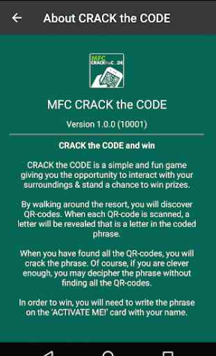 MFC Crack the Code 2