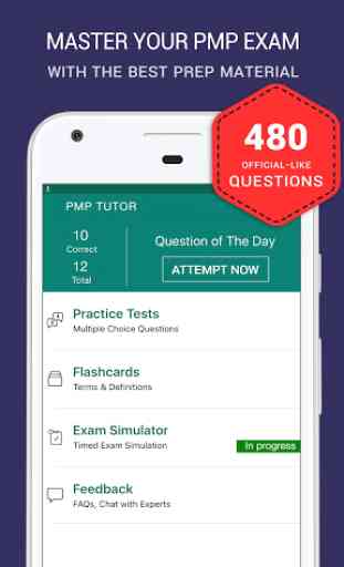 PMP Exam prep 2019 - Practice Test & Flashcards 1
