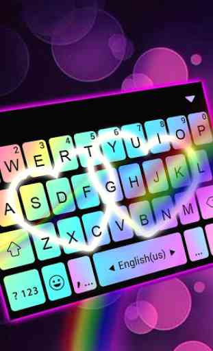 Rainbow Love Fonts Keyboard 1