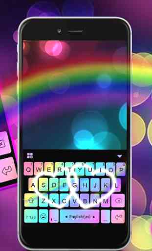 Rainbow Love Fonts Keyboard 2