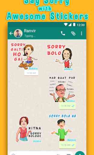 Sorry Stickers for WhatsApp - WAStickerApps 1