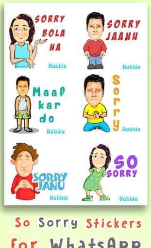 Sorry Stickers for WhatsApp - WAStickerApps 3