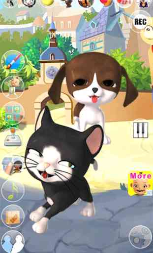 Talking Cat and Dog Kids Games 4