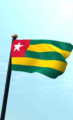 Togo Flag 3D Free Wallpaper 1