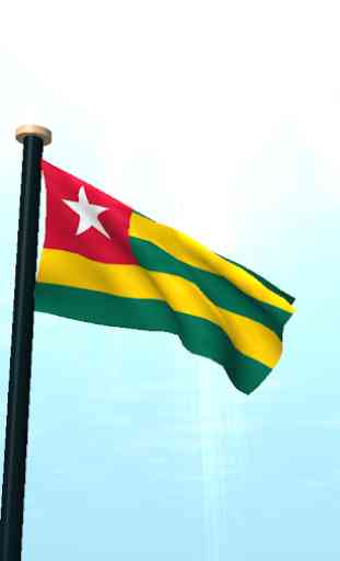 Togo Flag 3D Free Wallpaper 2
