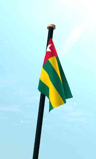 Togo Flag 3D Free Wallpaper 3