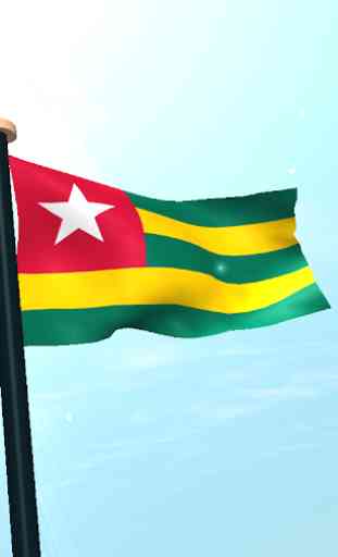 Togo Flag 3D Free Wallpaper 4
