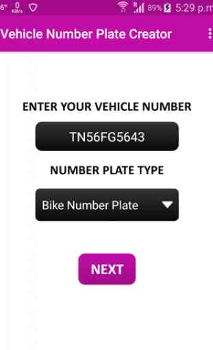 Vehicle Number Plates Creator 1