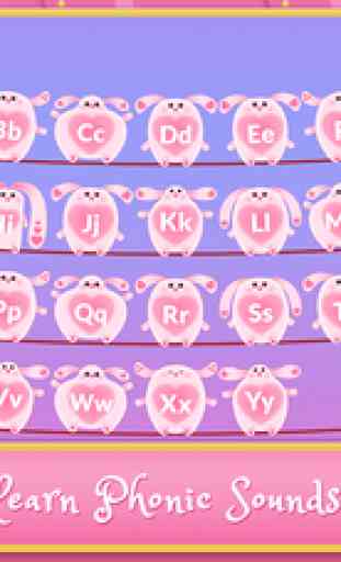 Phonic Bunnies ABCD Alphabet : Consonant & Vowel Sounds Playtime for 1st Grade & Kindergarten FREE 1