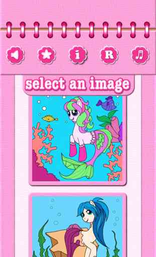 Pony Mermaid Games For Girls: My Little Coloring Book for Kids 4