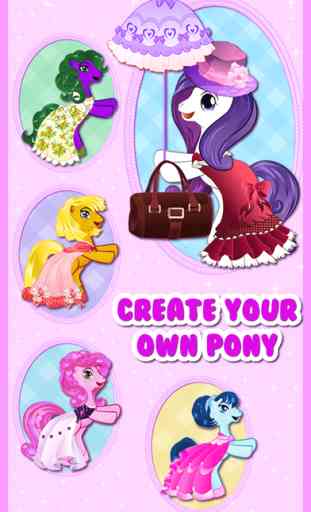 Pony Unicorn Dress Up Salon Maker Games For My Little Baby Girls 1