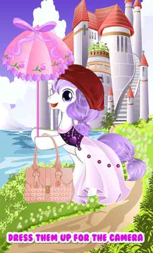 Pony Unicorn Dress Up Salon Maker Games For My Little Baby Girls 3