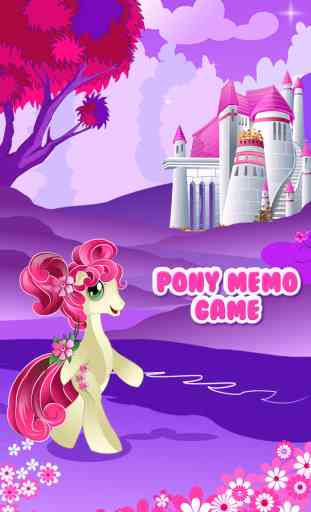 Pony Unicorn Memo Memories Matching Learning Kids Games for Girls and Toddlers 1