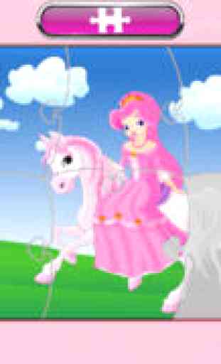Princess Pony Puzzle - Animated Kids Jigsaw Puzzles with Princesses and Ponies! 4