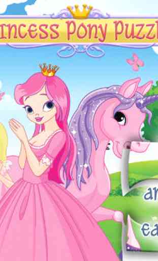 Princess Pony Puzzles - Free Animated Kids Jigsaw Puzzle with Princesses and Ponies! 4