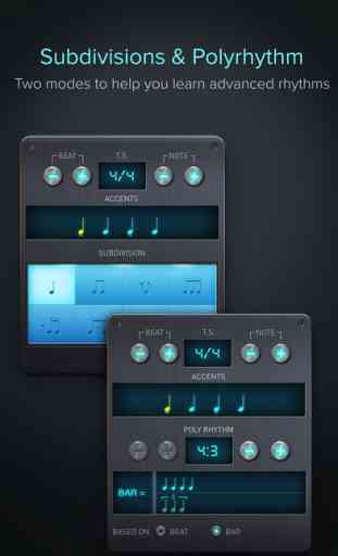 Pro Metronome - Tempo Keeping with Beat, Subdivision and Polyrhythm for Musicians 3