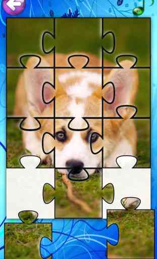 Puppies Jigsaw Puzzle Games for Girls & Boys with Baby Pet Dog who Loves Animal Puzzles & Pictures for Kids 4